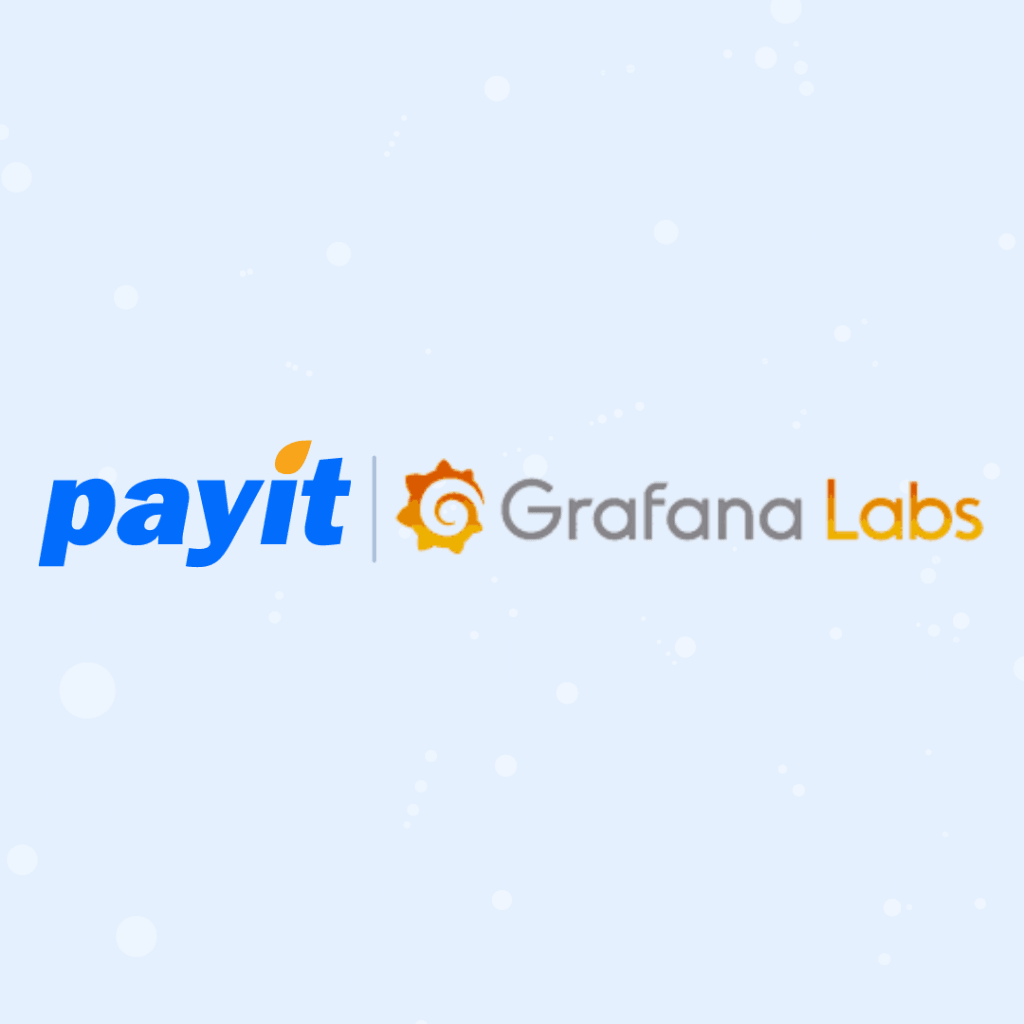 Blog cover for PayIt and Grafana Labs logos