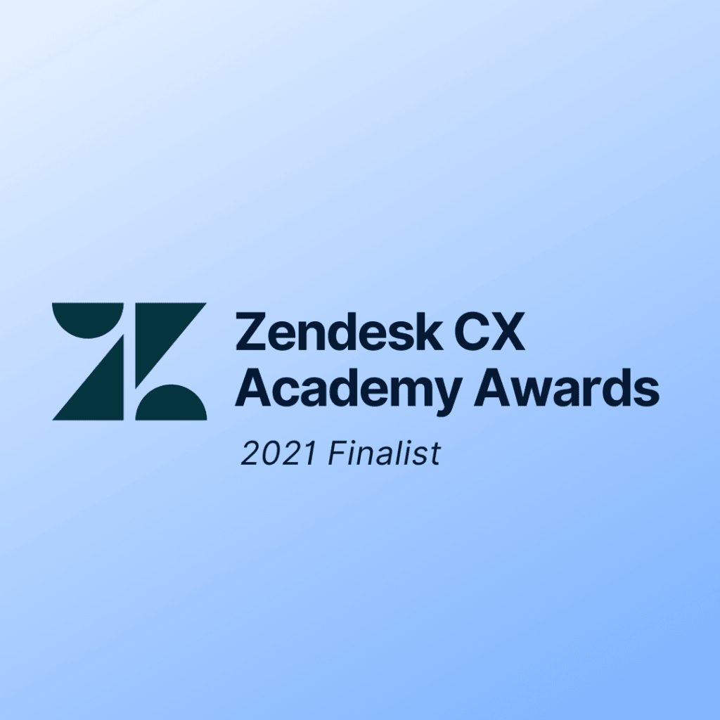 Blog cover for Zendesk CX Academy Awards 2021 Finalist