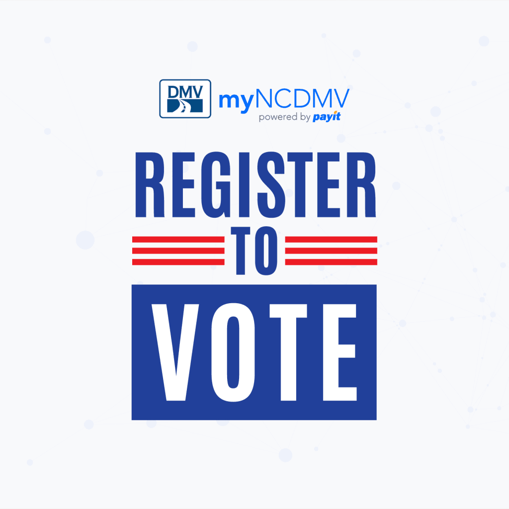 Promotional Banner of My NCDMV Register to Vote promotional
