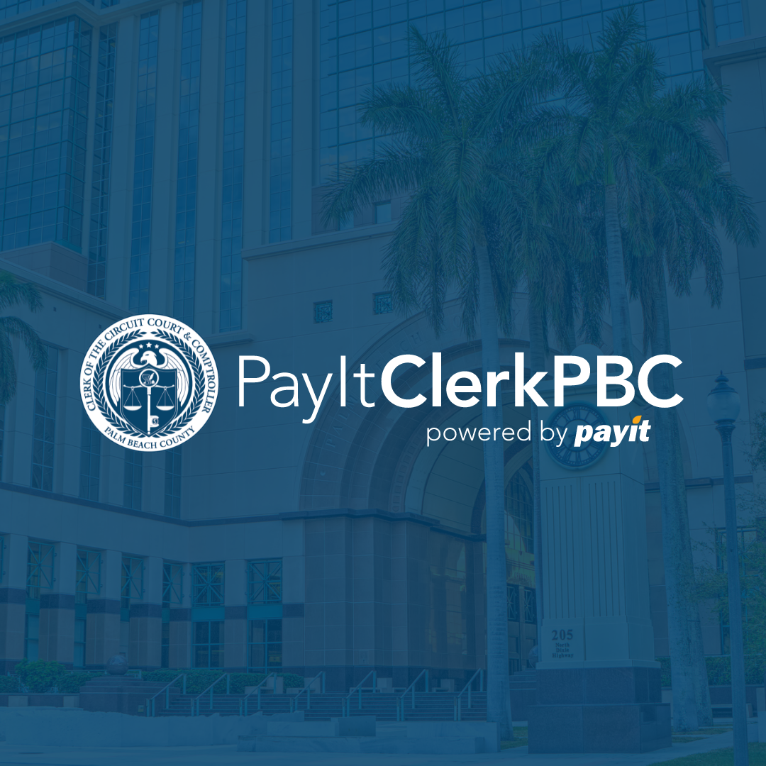 PayItClerkPBC logo | Digital government solution of Palm Beach County by PayIt